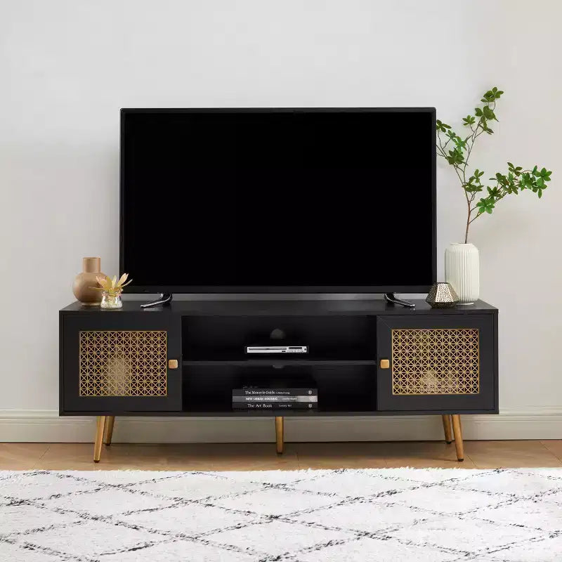 Meuble TV de rangement pour téléviseurs jusqu'à 65 pouces