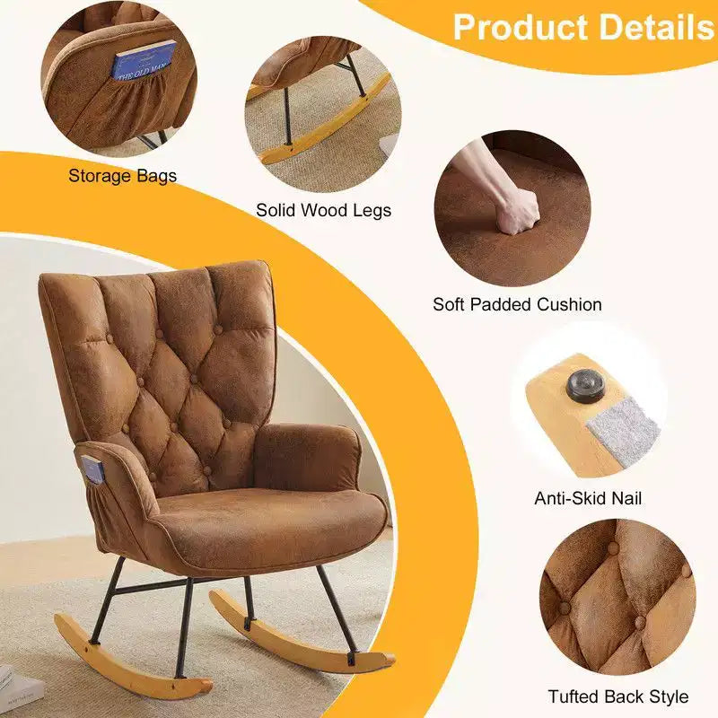 Fauteuil à bascule d'appoint