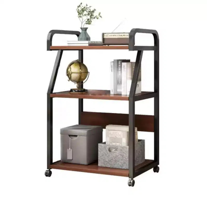Meuble d'imprimante TROPOW, table d'imprimante mobile à 3 niveaux avec étagère de rangement, chariot d'imprimante roulant multifonctionnel avec roues pour l'organisation du bureau à domicile