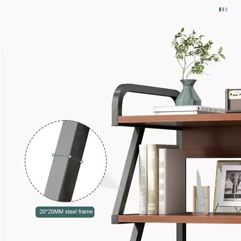 Meuble d'imprimante TROPOW, table d'imprimante mobile à 3 niveaux avec étagère de rangement, chariot d'imprimante roulant multifonctionnel avec roues pour l'organisation du bureau à domicile