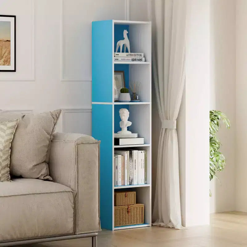 Bibliothèque de rangement 5 niveaux pour salon, chambre et chambre d'enfant
