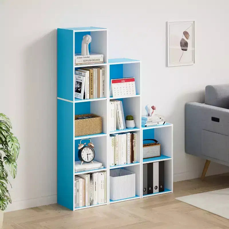 Bibliothèque de rangement 5 niveaux pour salon, chambre et chambre d'enfant