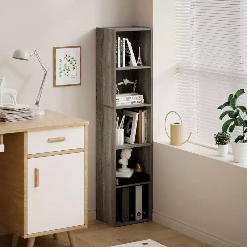 Bibliothèque de rangement 5 niveaux pour salon, chambre et chambre d'enfant