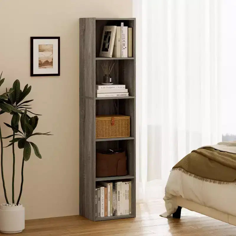 Bibliothèque de rangement 5 niveaux pour salon, chambre et chambre d'enfant