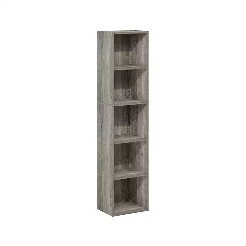 Bibliothèque de rangement 5 niveaux pour salon, chambre et chambre d'enfant