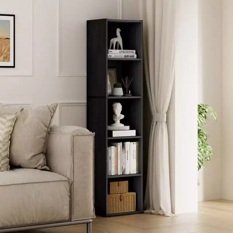 Bibliothèque de rangement 5 niveaux pour salon, chambre et chambre d'enfant