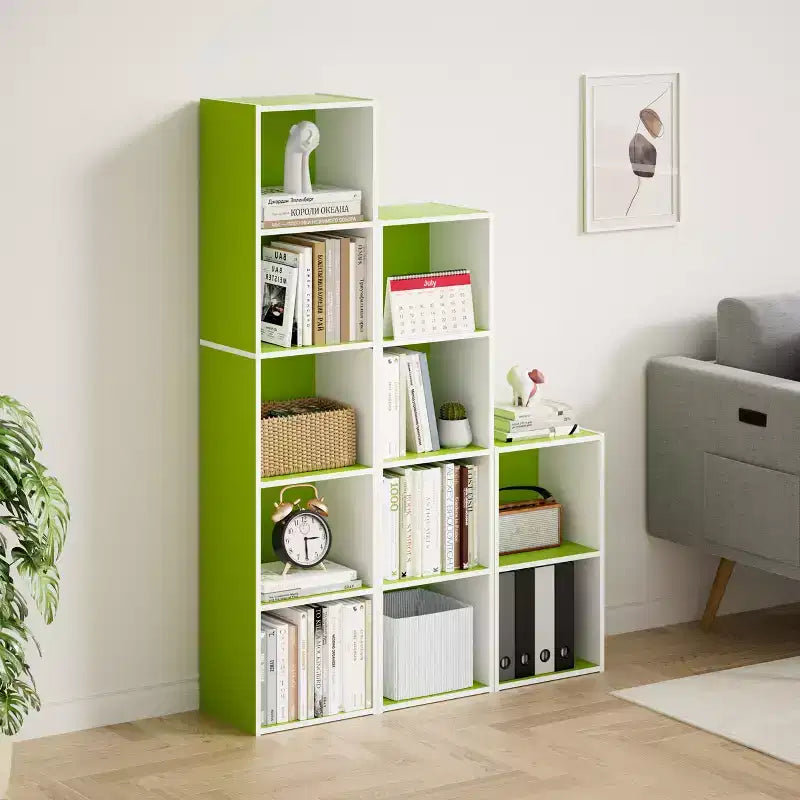 Bibliothèque de rangement 5 niveaux pour salon, chambre et chambre d'enfant