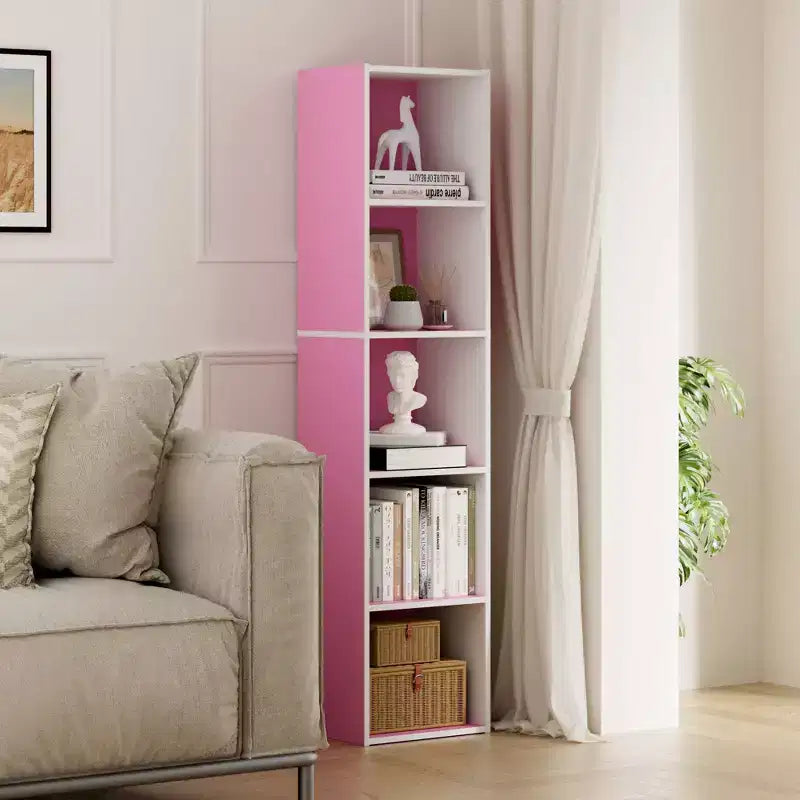 Bibliothèque de rangement 5 niveaux pour salon, chambre et chambre d'enfant