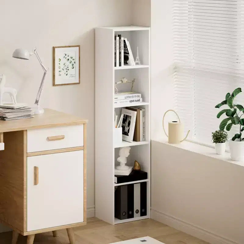 Bibliothèque de rangement 5 niveaux pour salon, chambre et chambre d'enfant