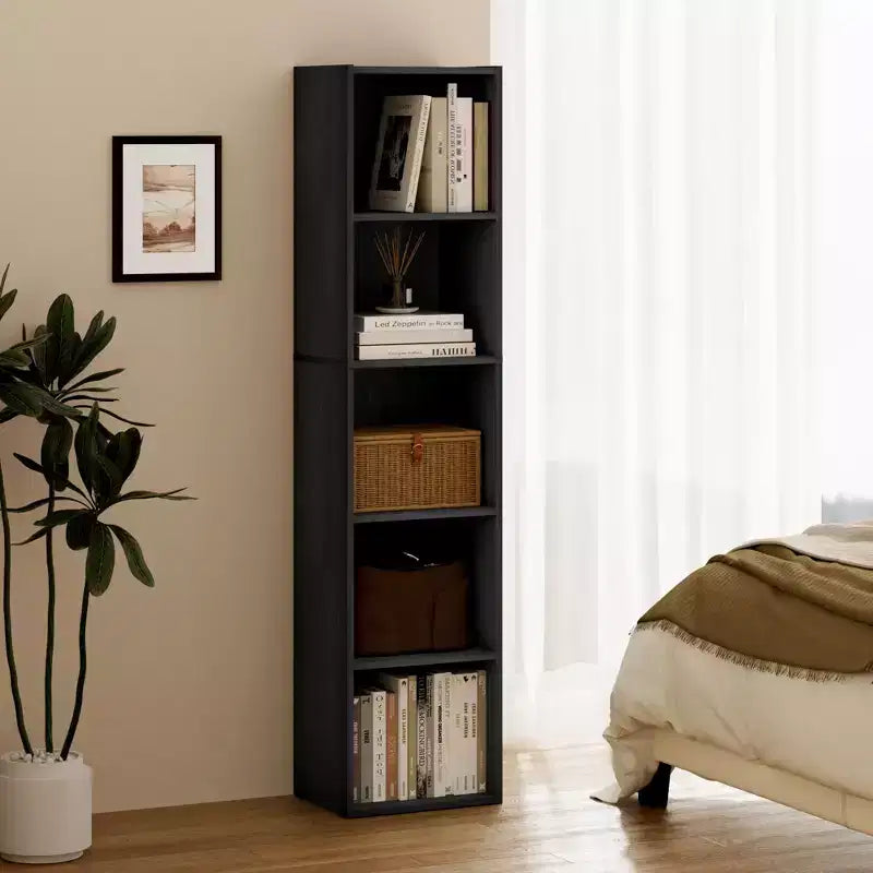 Bibliothèque de rangement 5 niveaux pour salon, chambre et chambre d'enfant