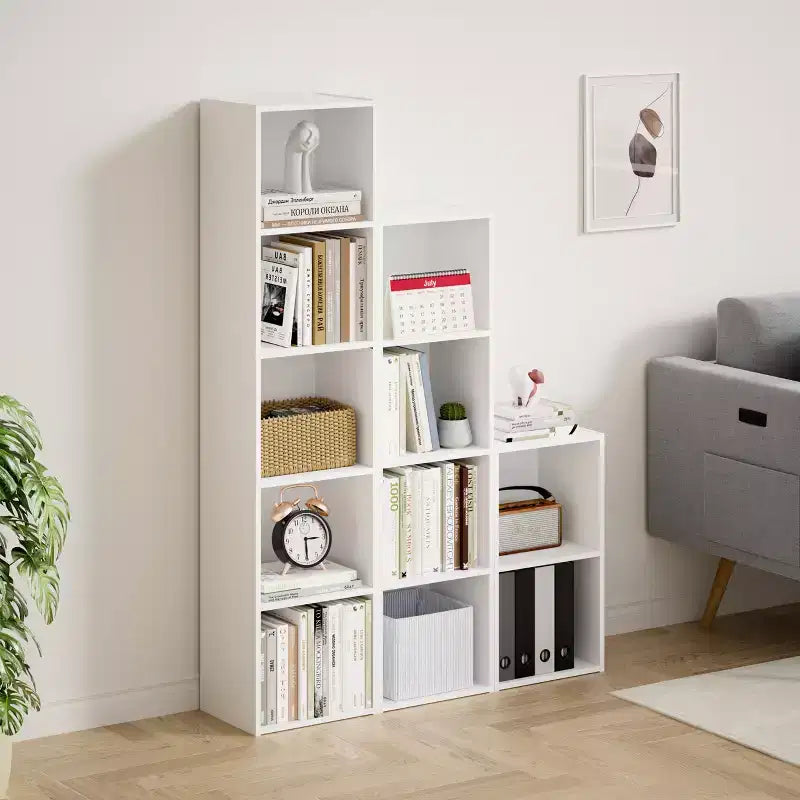 Bibliothèque de rangement 5 niveaux pour salon, chambre et chambre d'enfant