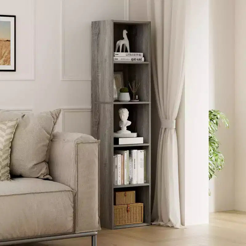 Bibliothèque de rangement 5 niveaux pour salon, chambre et chambre d'enfant