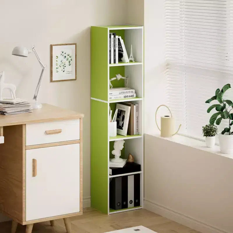 Bibliothèque de rangement 5 niveaux pour salon, chambre et chambre d'enfant