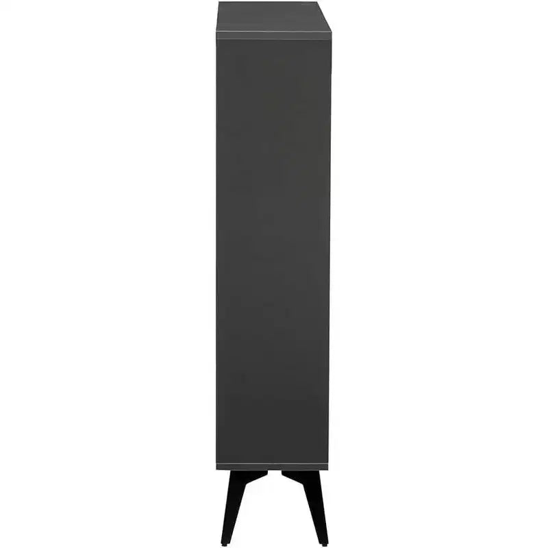 Meuble à chaussures haut Acekool, meuble à chaussures mince en MDF, résistant aux rayures, rangement pour entrée, 80x24x110 cm, design moderne peu encombrant