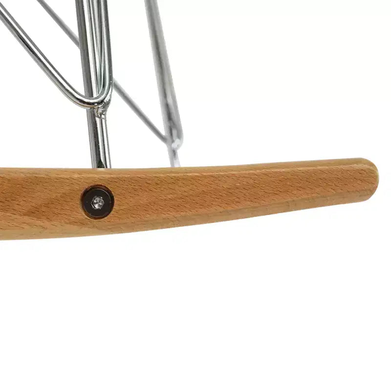 LeisureMod Wilson Fauteuil à Bascule Moderne - Rembourrage Peluche, Mouvement de Balancier Fluide, Idéal pour Chambres de Bébé ou Salons