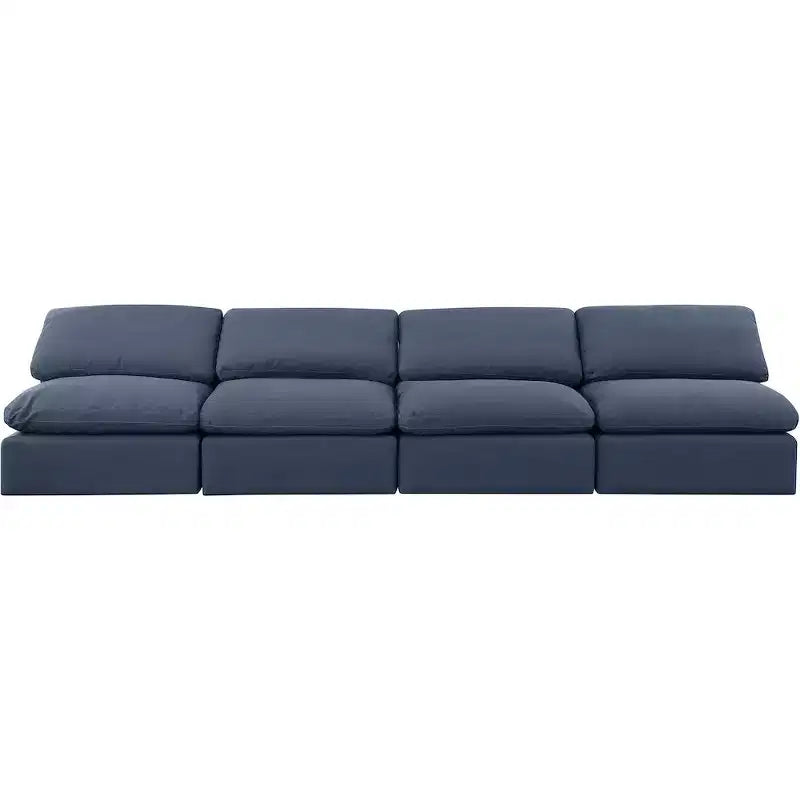 Canapé modulaire en tissu texturé lin Indulge Meridian Furniture