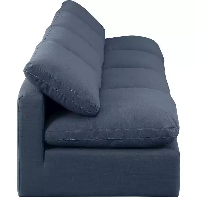 Canapé modulaire en tissu texturé lin Indulge Meridian Furniture