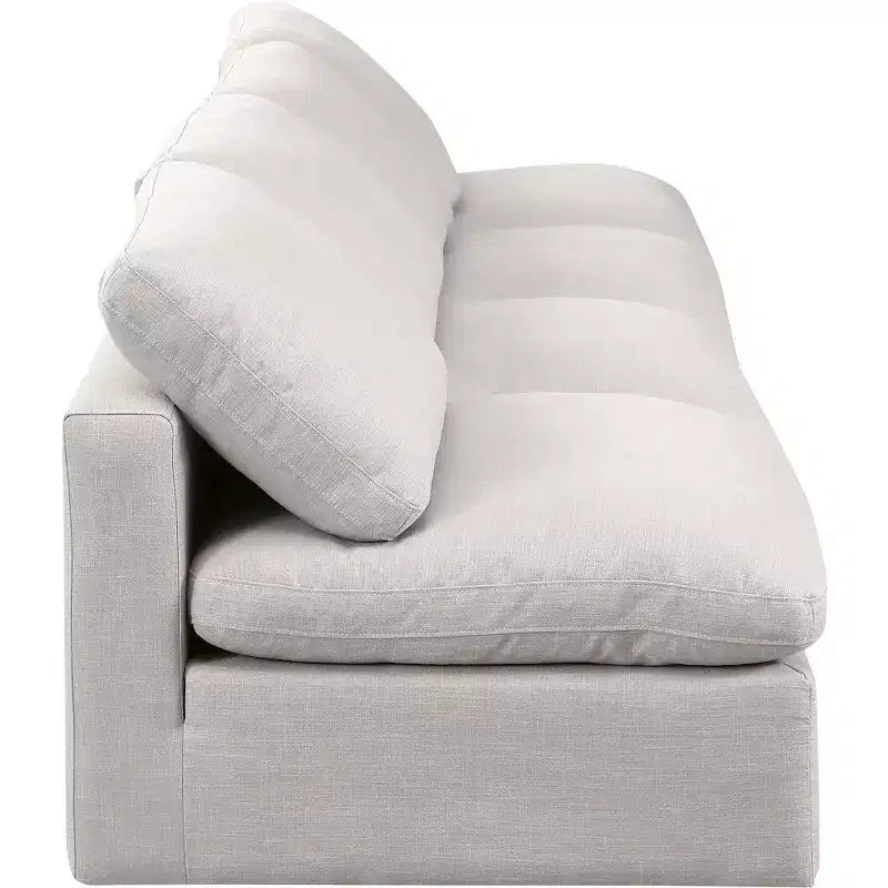 Canapé modulaire en tissu texturé lin Indulge Meridian Furniture