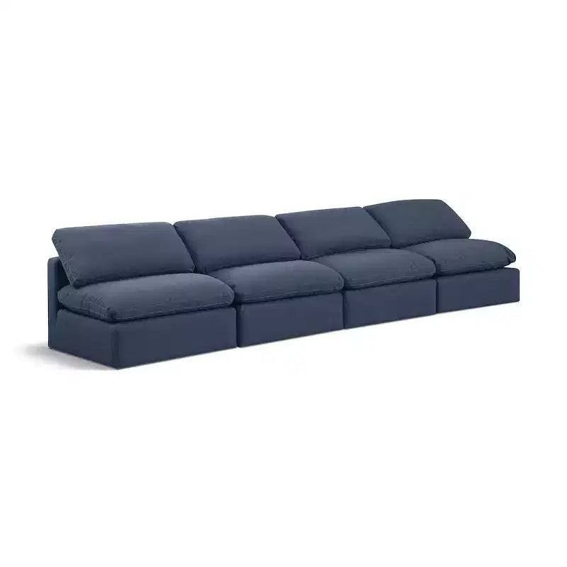Canapé modulaire en tissu texturé lin Indulge Meridian Furniture