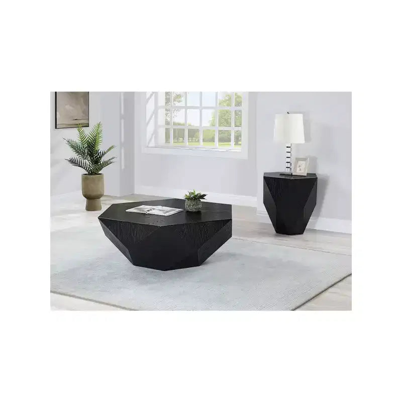 Table d'appoint noire Diamante Meridian Furniture