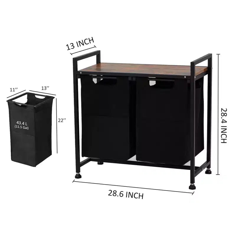 Panier à linge grande capacité avec étagère réglable 2/3/4 paniers amovibles en tissu Oxford Trieur de linge divisé pour salle de bain, chambre, dortoir