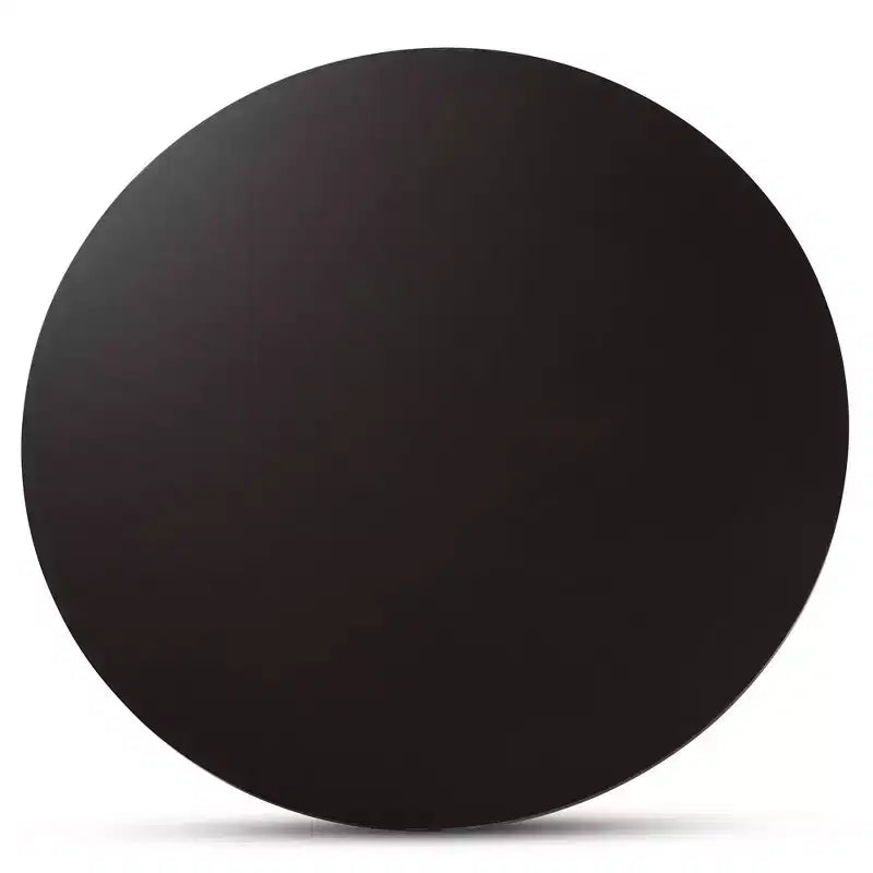 Table à manger ronde en bois, 122 cm de large, marron foncé