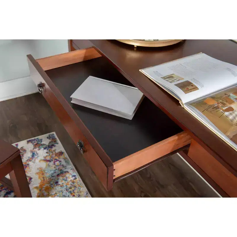 Bureau avec tiroir, cadre en pin
