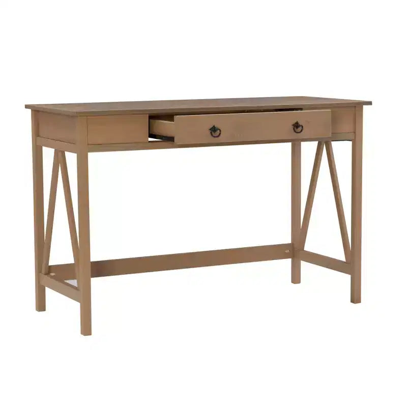 Bureau avec tiroir, cadre en pin