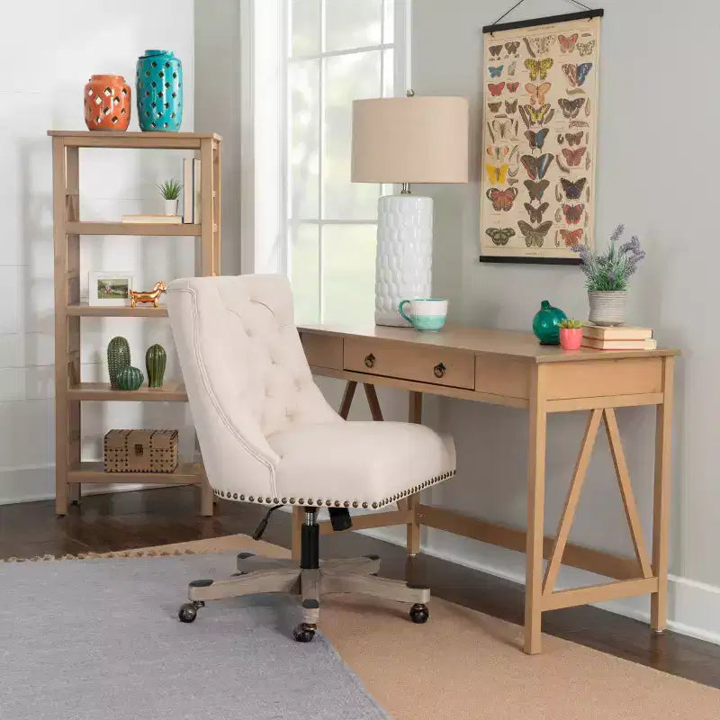 Bureau avec tiroir, cadre en pin