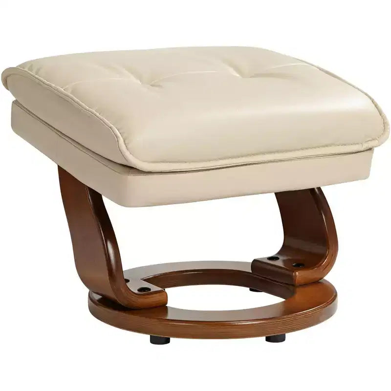 Fauteuil inclinable pivotant en similicuir Stucco, fauteuil moderne ergonomique manuel pour chambre ou salon