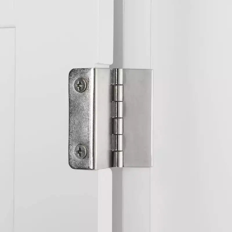 Armoire de rangement d'angle haute de salle de bain avec étagères ouvertes